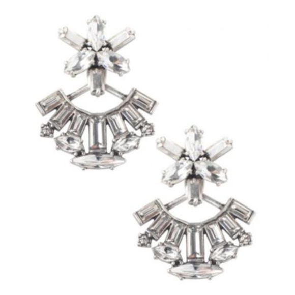 Stella & Dot | Versatile 4-in-1 Rhinestone Starburst Ear Jacket Pearl Ea… - Picture 7 of 8